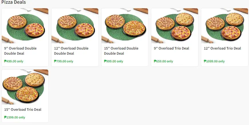 Greenwich Best Pizza Deals Menu