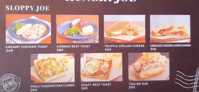 Dear Joe Sloppy Joe Menu Price