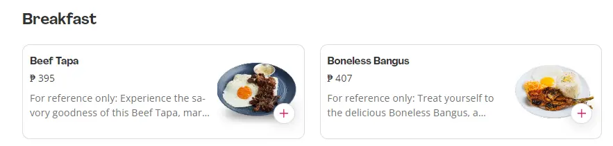 Dear Joe Breakfast Menu Price